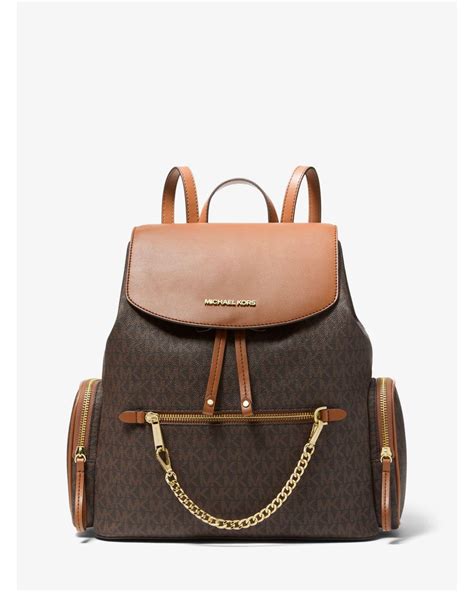 michael kors jet backpack|jet set large logo backpack.